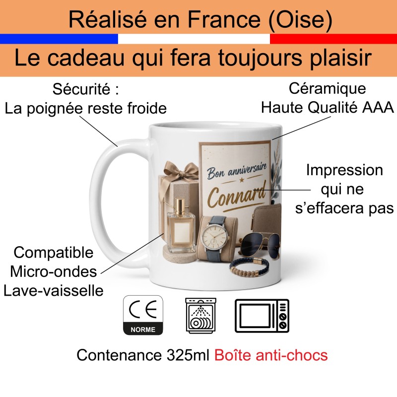 Achat Mug anniversaire connard tasse drôle et chic