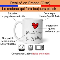 Commande Mug femme drôle connasse tasse avec coeur rouge