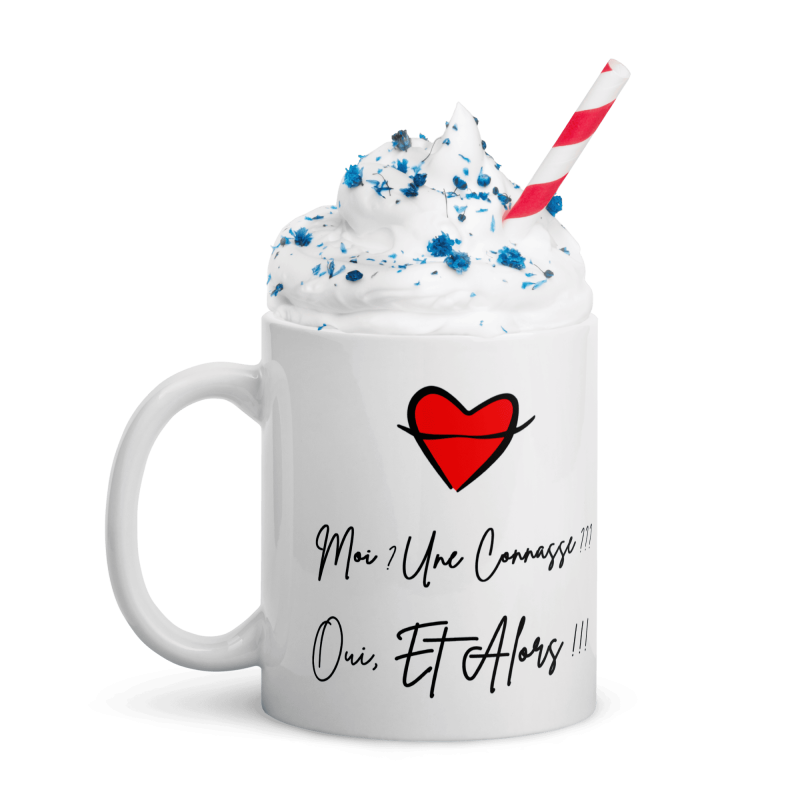 Commande Mug femme drôle connasse tasse avec coeur rouge