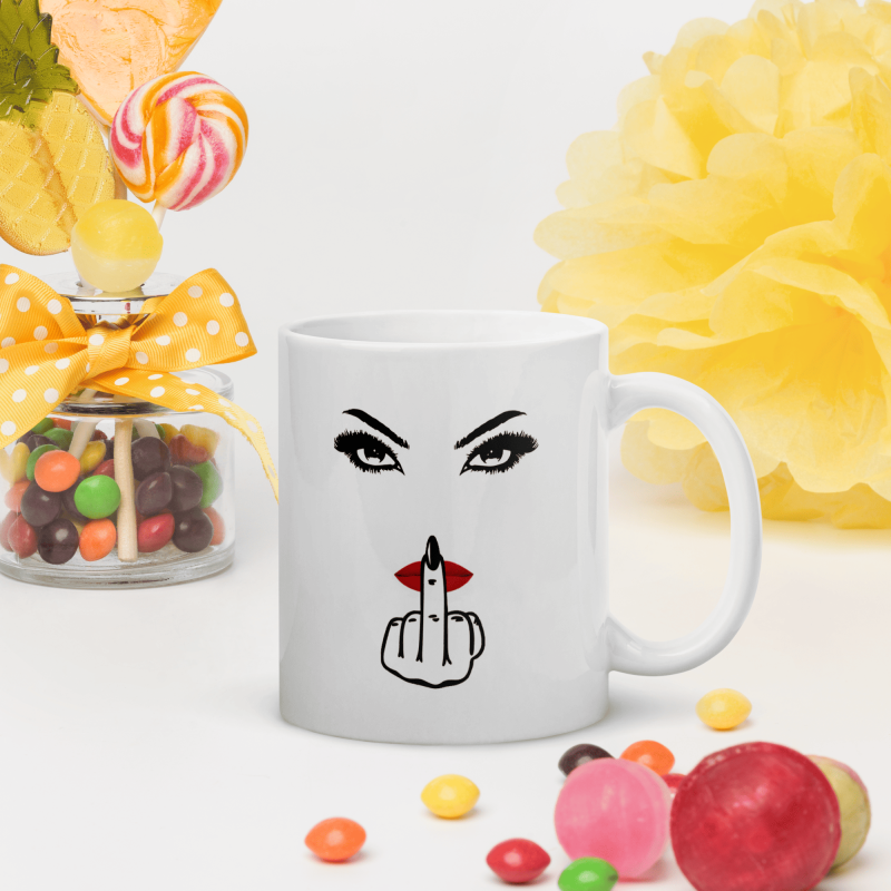 Commande Mug femme drôle connasse tasse avec coeur rouge