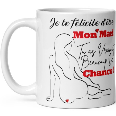 Mug drole et amoureux à offrir à son mari