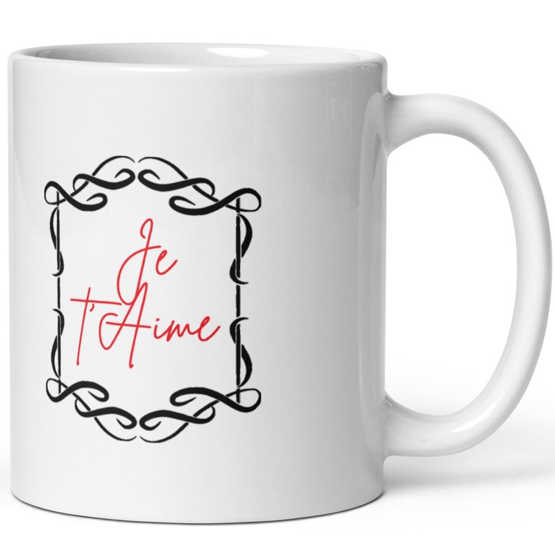 Mug mari drôle et amoureux tasse je t’aime baroque