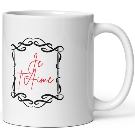 Mug mari drôle et amoureux tasse je t’aime baroque