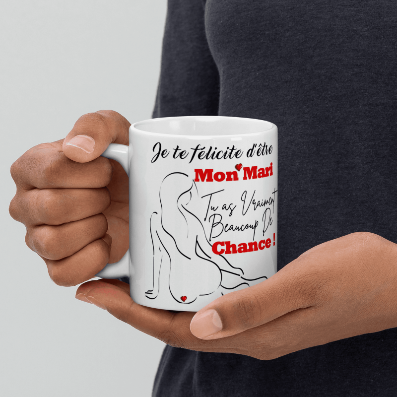 Mug mari drôle et amoureux tasse je t’aime baroque