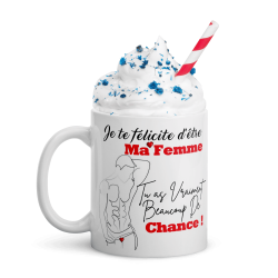 Mug Ma Femme chanceuse drôle et romantique tasse originale
