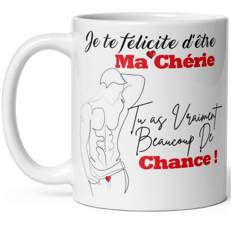 Mug tendre et amoureux à offrir à sa chérie