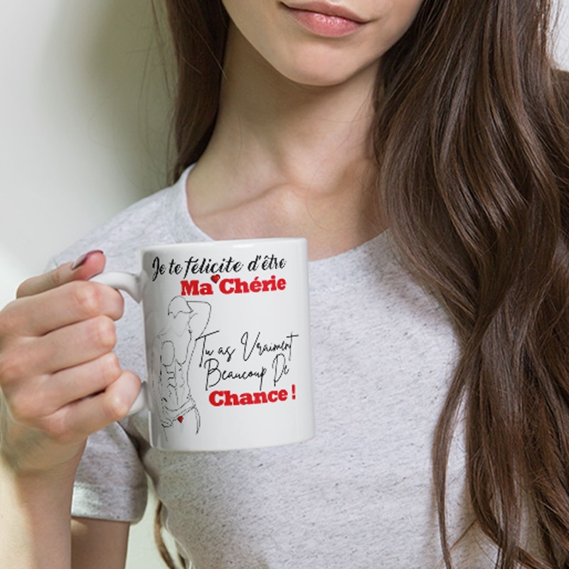 Mug Ma Chérie drôle et romantique tasse originale à commander