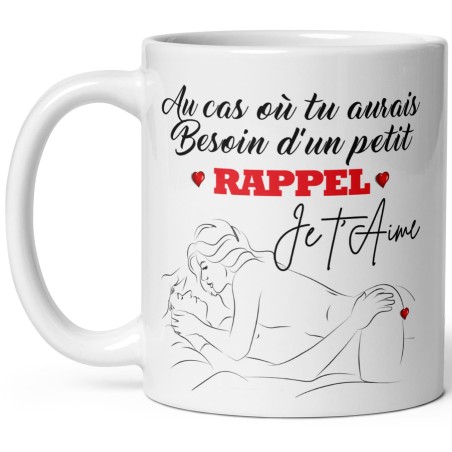 Mug pour homme ou femme qui rappele l'amour du couple