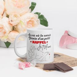 Mug romantique tasse humour couple Je t’aime