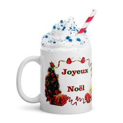Mug Noël Joyeux Noël tasse festive sapin cadeaux