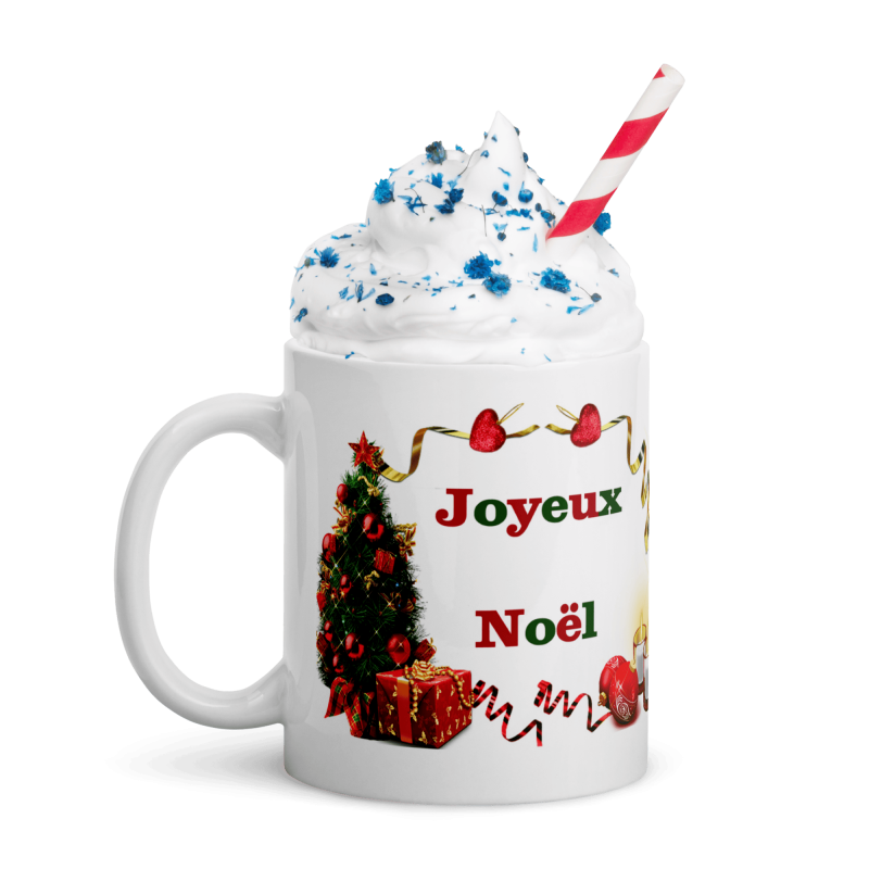Mug Noël Joyeux Noël tasse festive sapin cadeaux
