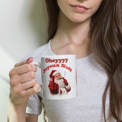 Mug Noël drôle père Noël rebelle tasse originale