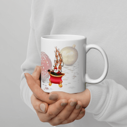 Mug Noël drôle père Noël rebelle tasse originale