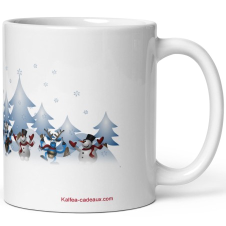 Mug Noël personnalisé prénom père Noël gourmand