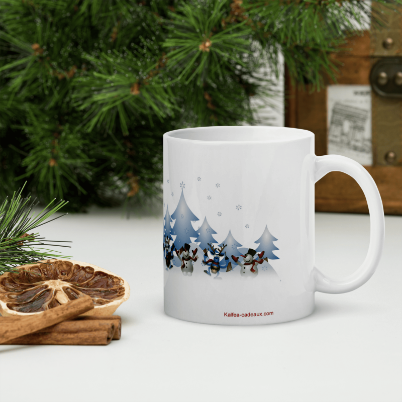 Mug Noël personnalisé prénom père Noël gourmand
