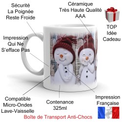 Mug Noël bonhommes de neige tasse inédite