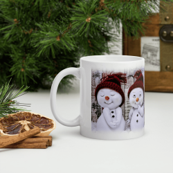 Mug Noël bonhommes de neige tasse inédite
