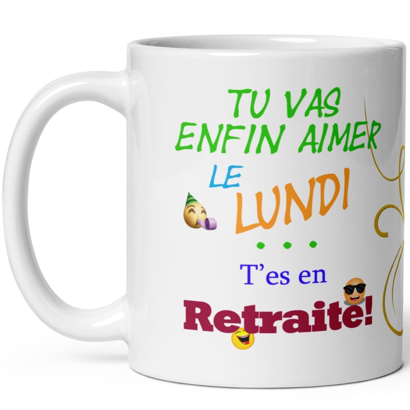 Mug collègue pour offrir lors d'un départ en retraite