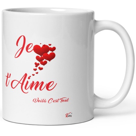 Mug Je t’aime pour déclarer son amour tasse romantique