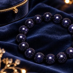Commandez un bracelet pierre de soleil bleue Galaxy