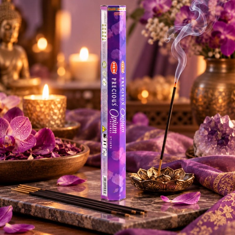 Encens HEM opium, bâtonnets parfum oriental