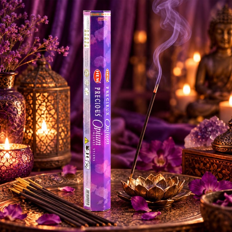 Encens HEM opium, bâtonnets parfum oriental