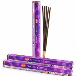 Lot de 3 boîtes hexagonales d'encens HEM Precious Opium