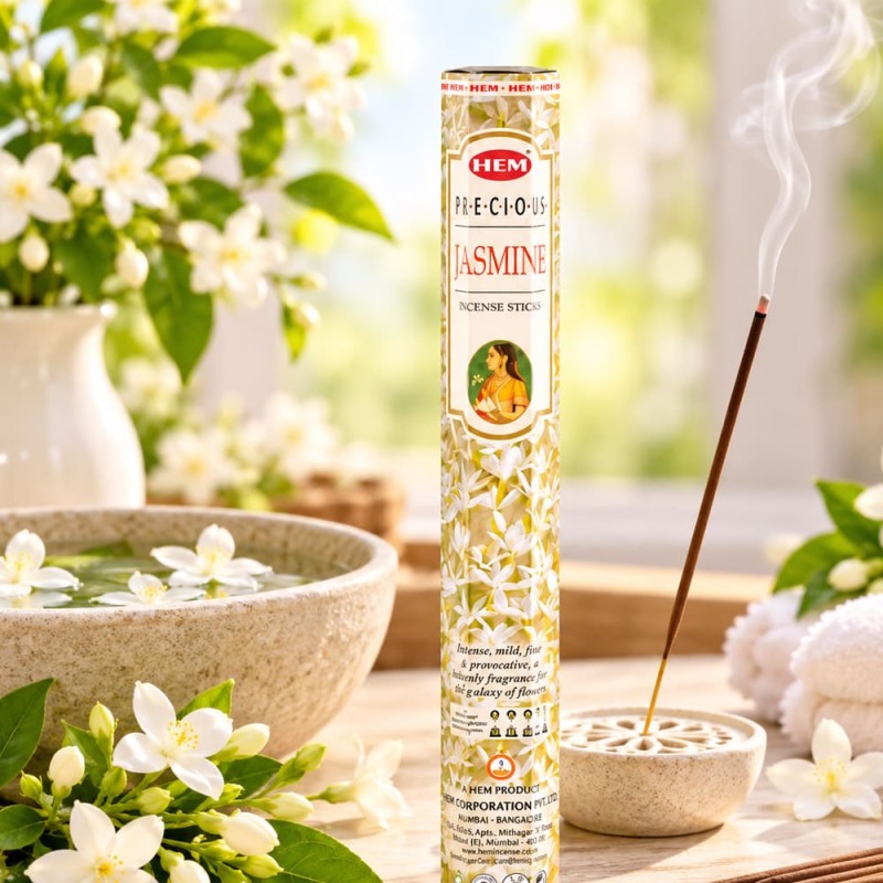 Bâtonnets d'encens au jasmin, parfum floral