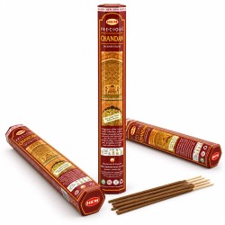 Lot de 3 boîtes hexagonales d'encens HEM Precious Chandan au bois de santal