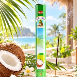 Encens noix de coco exotique en bâtonnets pour la maison