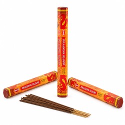 Lot de 3 boîtes hexagonales d'encens HEM Sang de Dragon