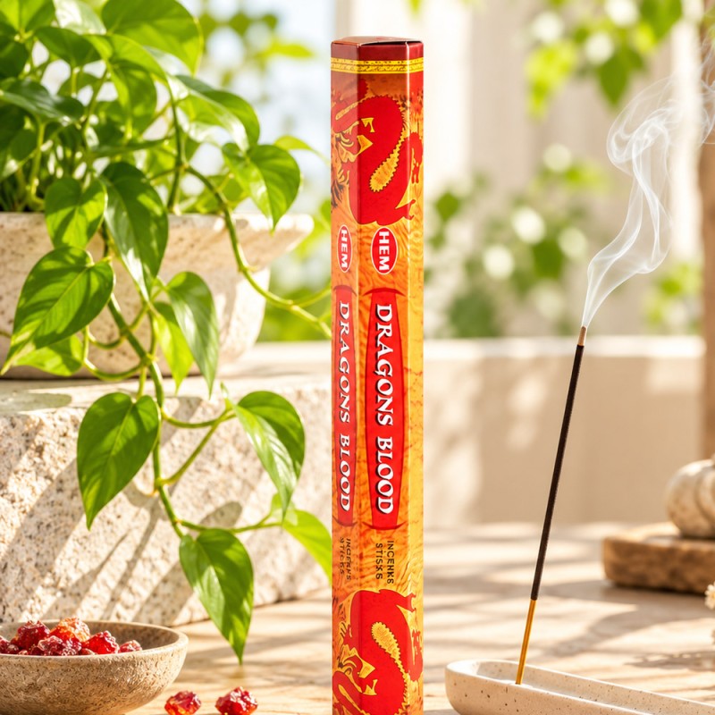 Encens HEM sang de dragon en bâtonnets, résine mystique