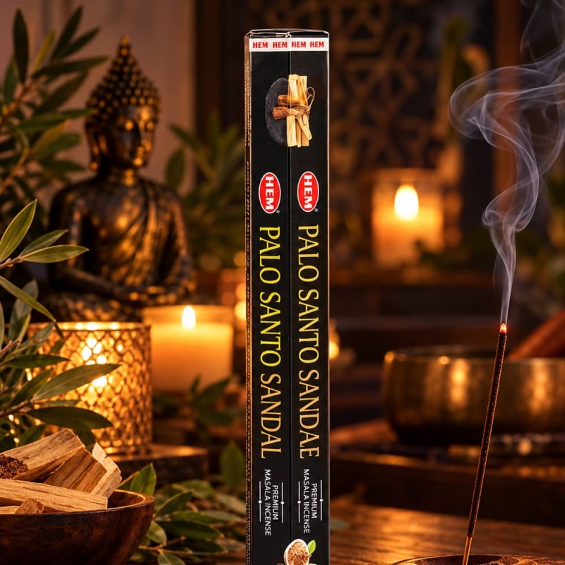 Encens palo santo santal masala pas cher, bâtonnets boisés