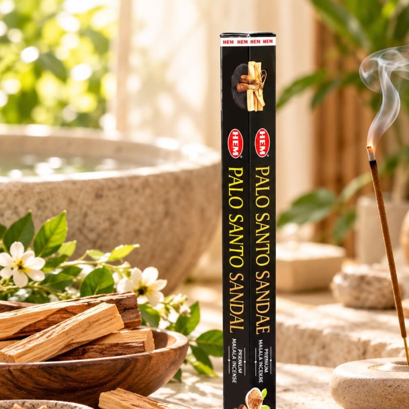 Encens palo santo santal masala pas cher, bâtonnets boisés