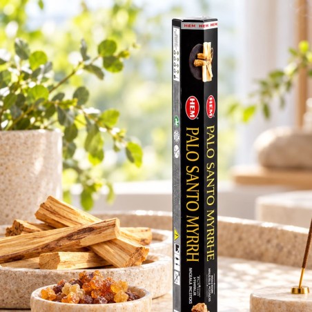 Encens HEM palo santo myrrhe masala, bâtonnets résineux