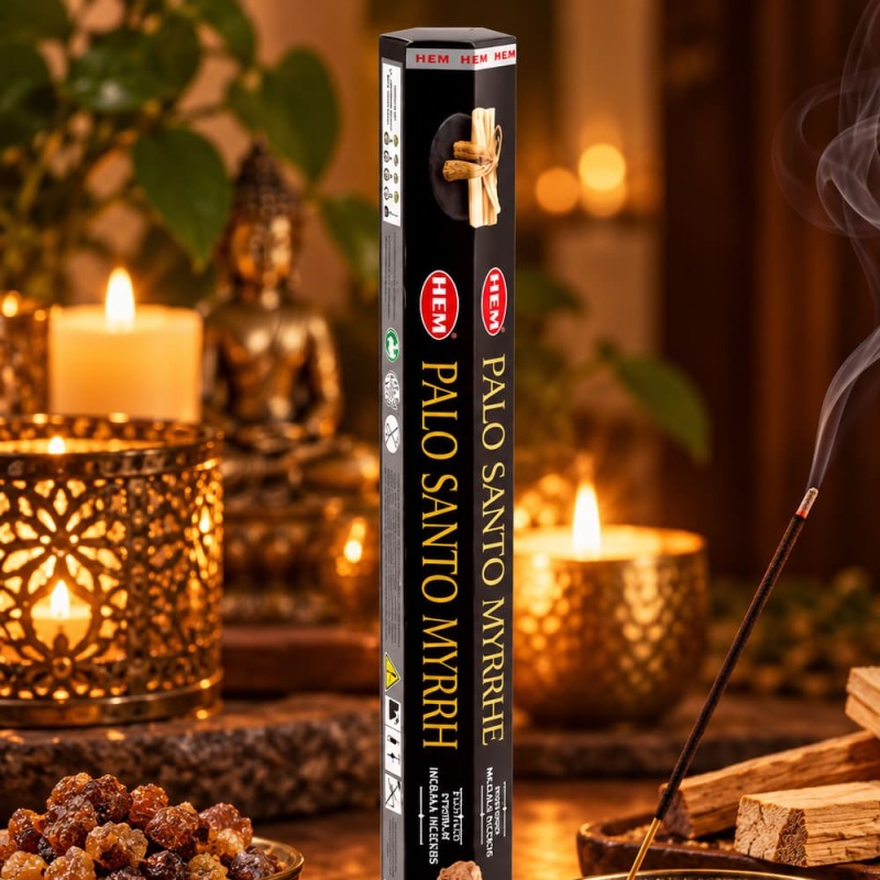 Encens HEM palo santo myrrhe masala, bâtonnets résineux
