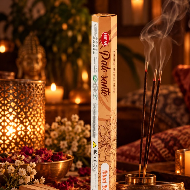 Commander encens smudge palo santo, bâtonnets purification