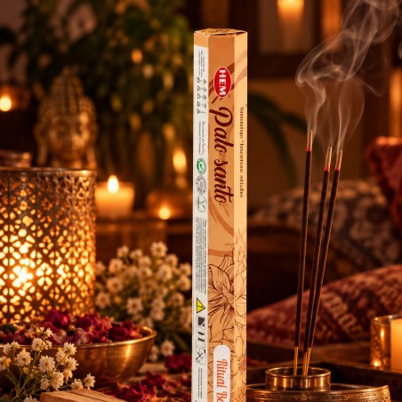 Commander encens smudge palo santo, bâtonnets purification