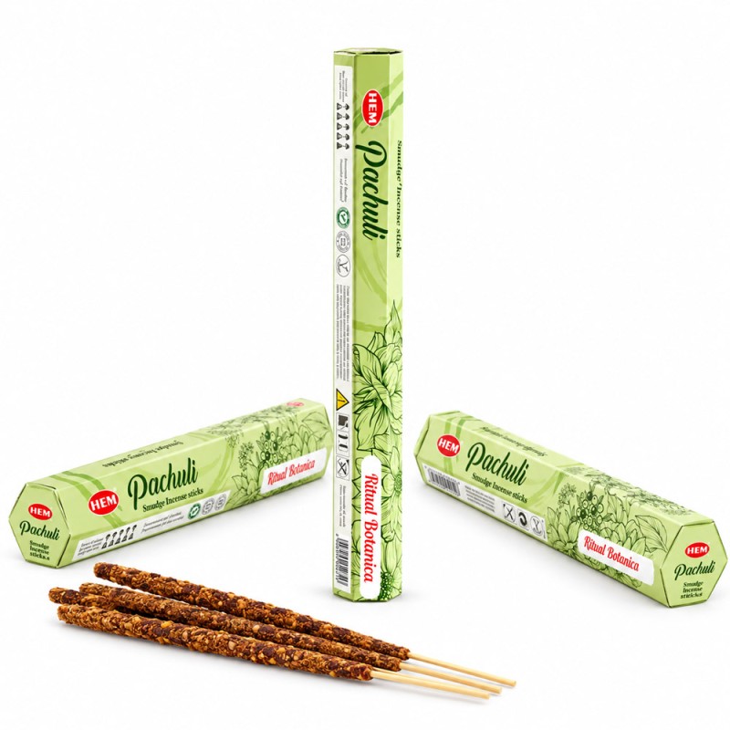 Lot de 3 boîtes d’encens HEM Smudge Patchouli