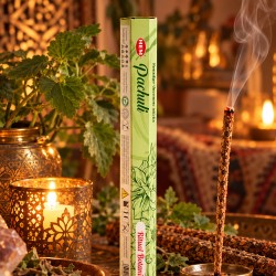 Encens HEM smudge patchouli, bâtonnets épais pour méditer