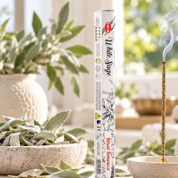 Acheter encens smudge sauge blanche en bâtonnets épais