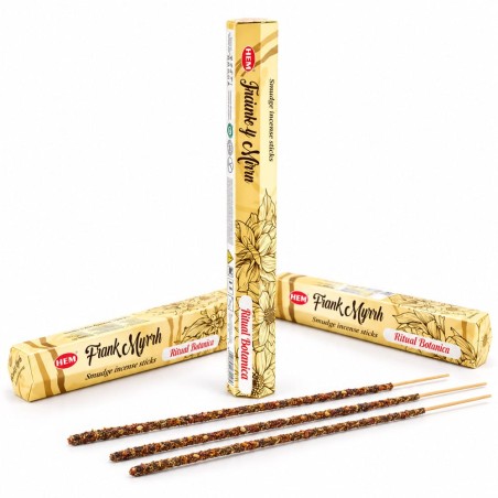 Lot de 3 boîtes d’encens HEM Smudge Oliban et Myrrhe