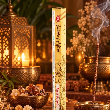 Encens oliban et myrrhe pas cher, bâtonnets smudge épais