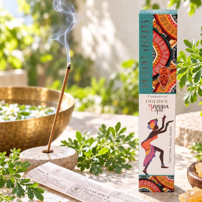 Encens Vijayshree copal et arruda pour protection, fait main