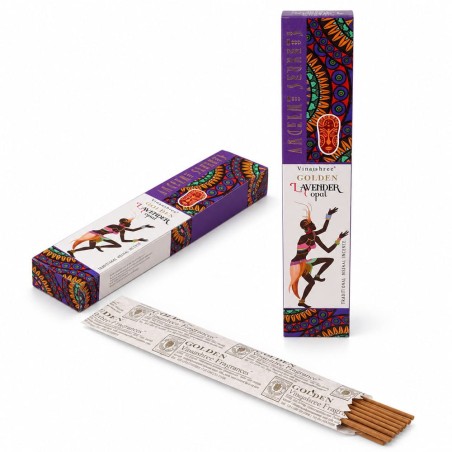 Lot de 2 boîtes d’encens Vijayshree Golden Copal et Lavande