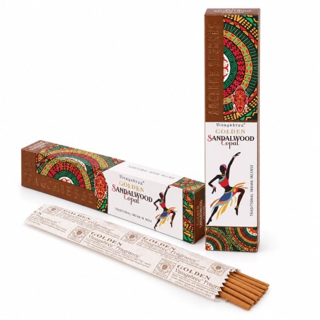 Lot de 2 boîtes d’encens Vijayshree Golden Copal et Bois de Santal