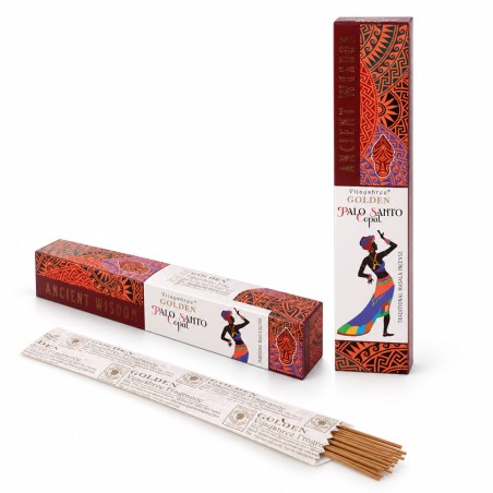 Lot de 2 boîtes d’encens Vijayshree Golden Copal et Palo Santo