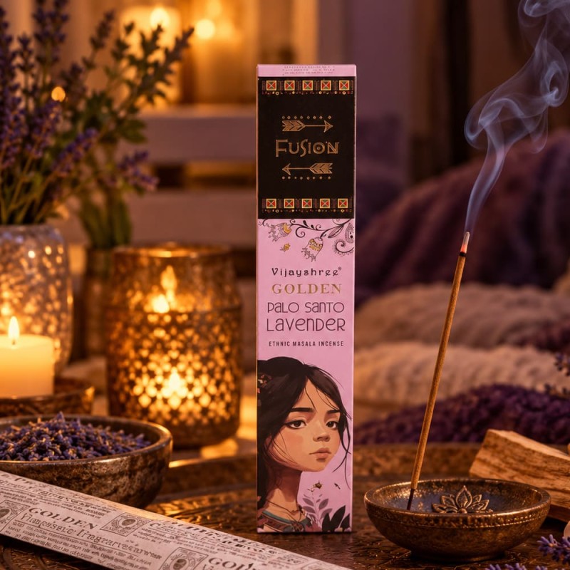 Encens Vijayshree palo santo lavande, bâtonnets faits main