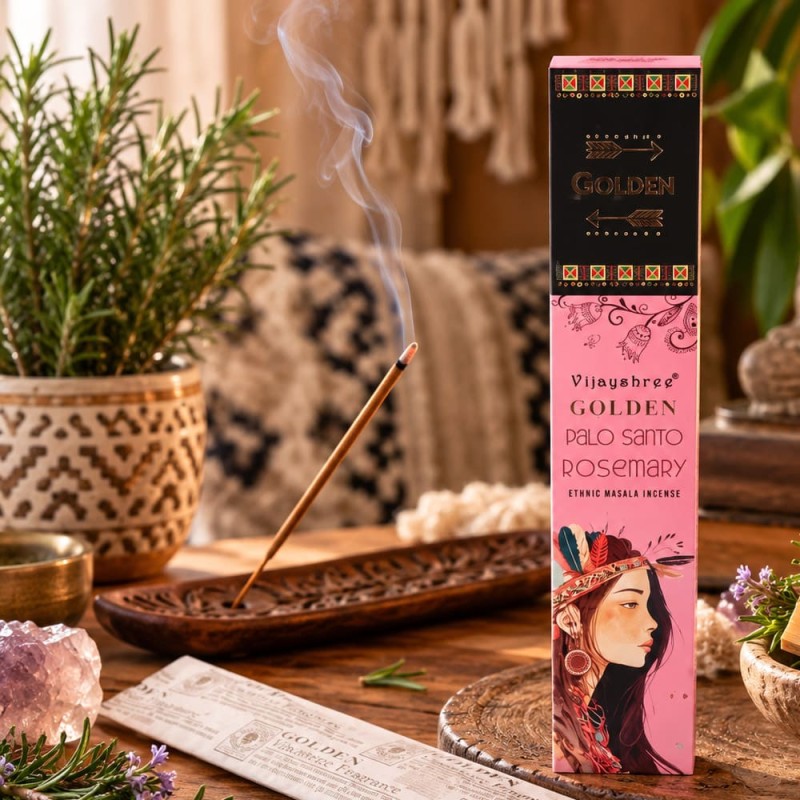 Acheter encens palo santo romarin, bâtonnets faits main