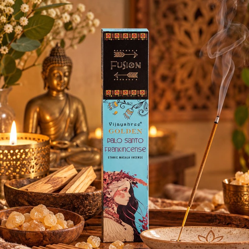 Encens Vijayshree palo santo et oliban, bâtonnets résineux